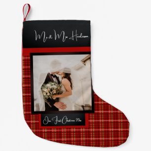 Our First Christmas Photo, Small Christmas Stockin Small Christmas Stocking