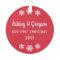 Our First Christmas Red Snowflake Photo