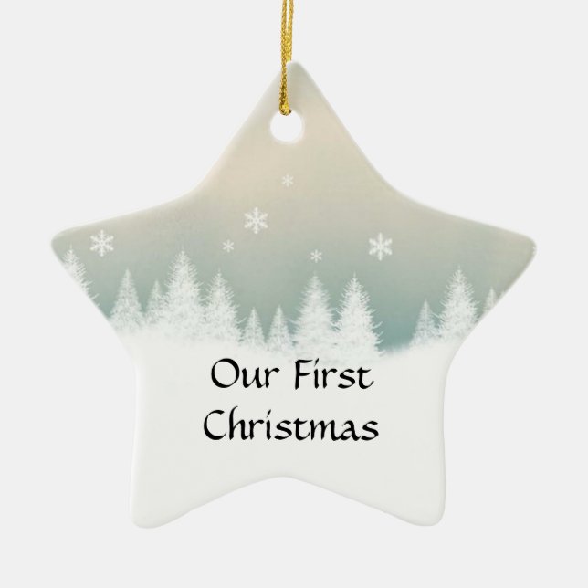 Our First Christmas Star Ornament (Front)