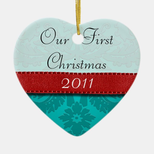 Our First Christmas Tiffi Collection Ornament (Front)