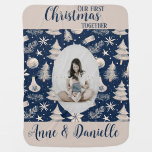 Our first Christmas together Baby Mother Vintage Blanket