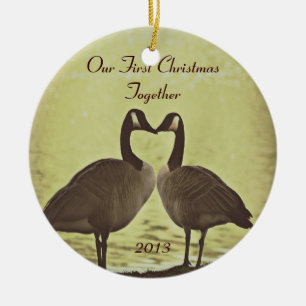 Our First Christmas Together Ceramic Ornament