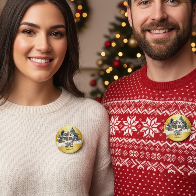 Our First Christmas Together Custom  Name Button (Creator Uploaded)