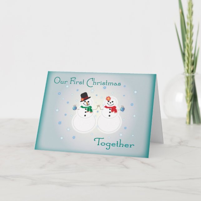 Our First Christmas Together Greeting Card (Front)