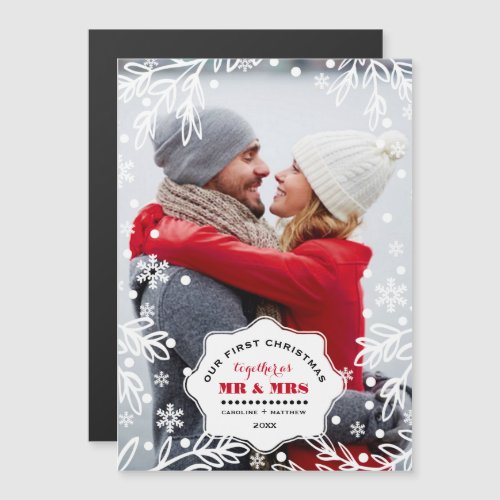 Our First Christmas Together Magnetic Photo Cards