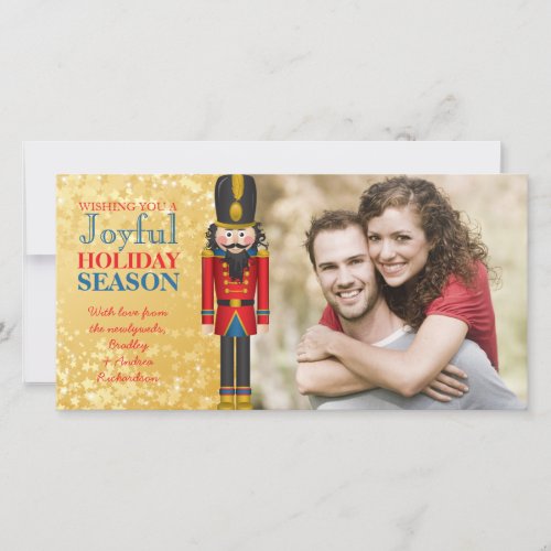 Our First Christmas Together Nutcracker Soldier Holiday Card