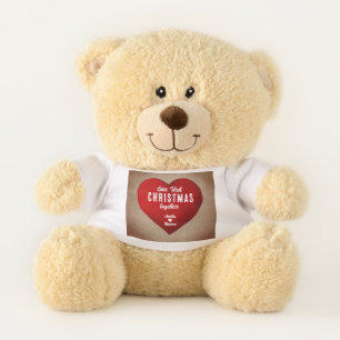Our First Christmas Together Red Heart Teddy Bear