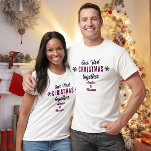 Our First Christmas Together Snowflakes T-Shirt