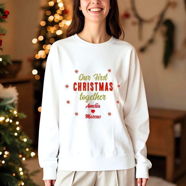 Our First Christmas Together Snowflakes T-Shirt (Creator Uploaded)