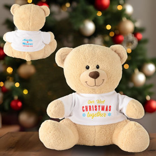 Our First Christmas Together Snowflakes Teddy Bear