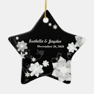Our First Christmas Together Wedding Couple Gift Ceramic Ornament