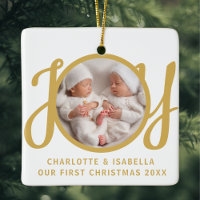 Our First Christmas Twins Photo Keepsake