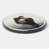 Our First Christmas Wedding Day Photo Script Wireless Charger (Front 2)