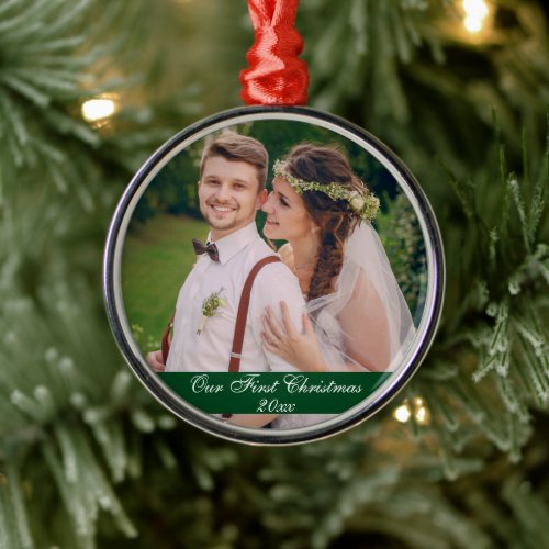 Our First Christmas Wedding Premium Ornament G