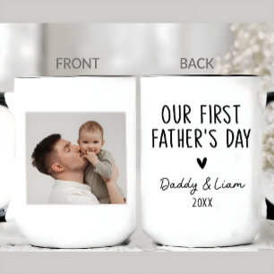 Our First Father's Day, 1st First Time Dad Photo Mug