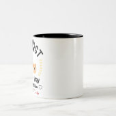 Our First Fathers Day 2023, Personalized Names Two-Tone Coffee Mug (Center)