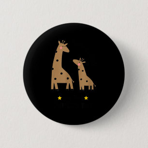 Our First Father's Day 2026, Funny Giraffe Gift Da Button