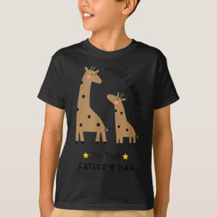 Our First Father's Day 2026, Funny Giraffe Gift Da T-Shirt