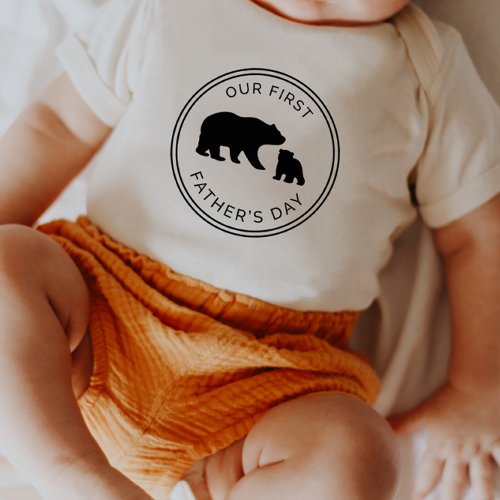 Our First Fathers Day Baby T_Shirt