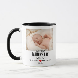 Our First Father's Day Custom Photo Mug