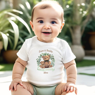 Our First Father's day Cute Bears Boy Baby Bodysuit