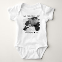 Our First Fathers Day New Dad And Baby Photo