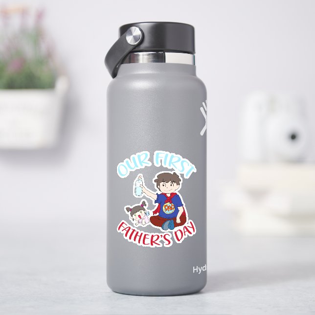 Our first father's day sticker (HydroFlask)