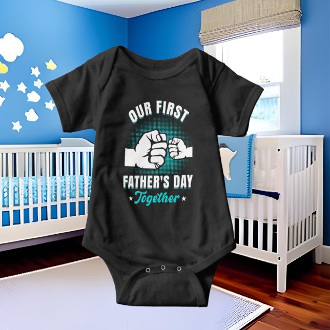 our first Father's Day together  Baby Bodysuit (Creator Uploaded)