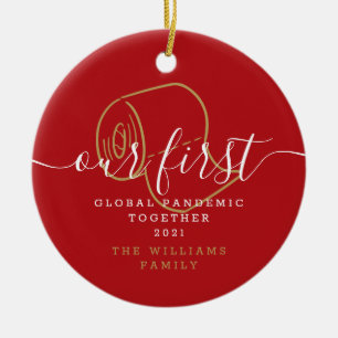 Our First Global Pandemic Holiday Fun Ceramic Ornament