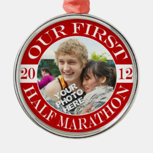 Our First Half Marathon - 2012 Metal Ornament