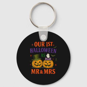 Our First Halloween As Mr And Mrs 2025 Matching Co Keychain