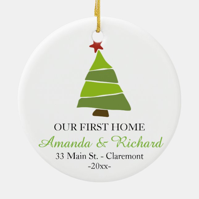 Our first home Christmas tree ornament (Back)