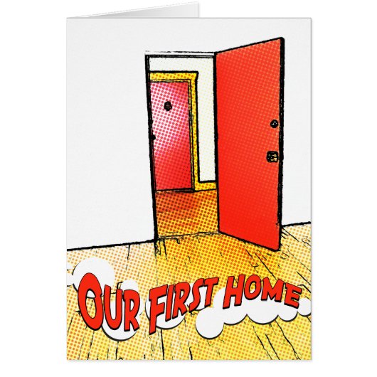 our first home comic door cards (Front)