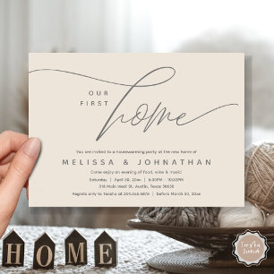 Our First Home, Cozy Lovely Housewarming Party Invitation