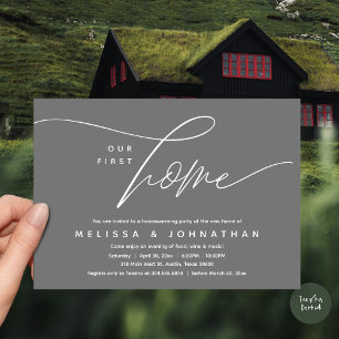 Our First Home, Cozy Lovely Housewarming Party Invitation