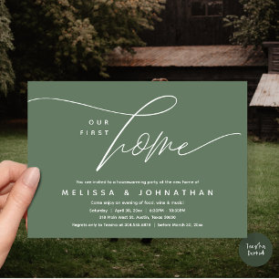 Our First Home, Cozy Lovely Housewarming Party Invitation