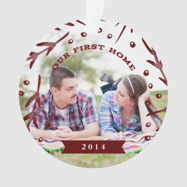 Our First Home Holiday Ornament (Front)