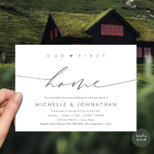 Our first home, Housewarming party celebration Invitation