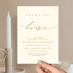 Our first home, Housewarming party celebration Invitation