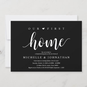 Our first home, Housewarming party Invitation