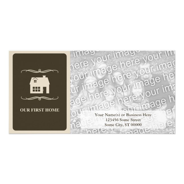 our first home (mod home) card (Front)
