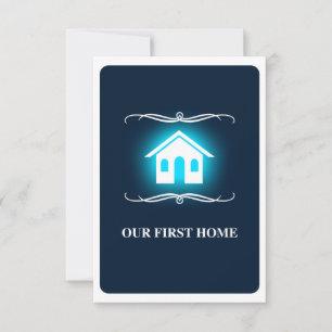 our first home (mod home) invitation