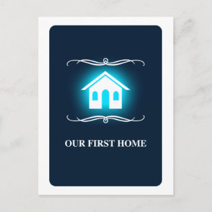 our first home (mod home) postcard