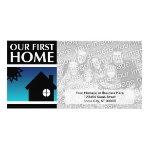 our first home (mod sunset) card