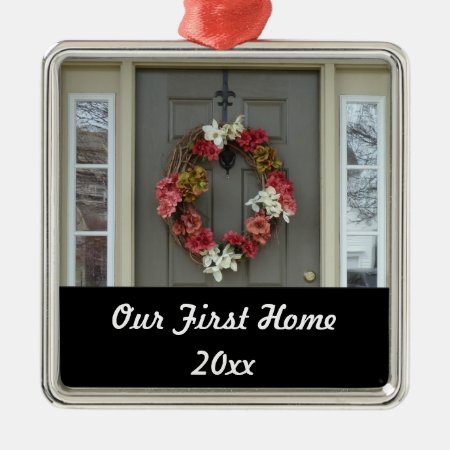 Our First Home New House Photo Ornament
