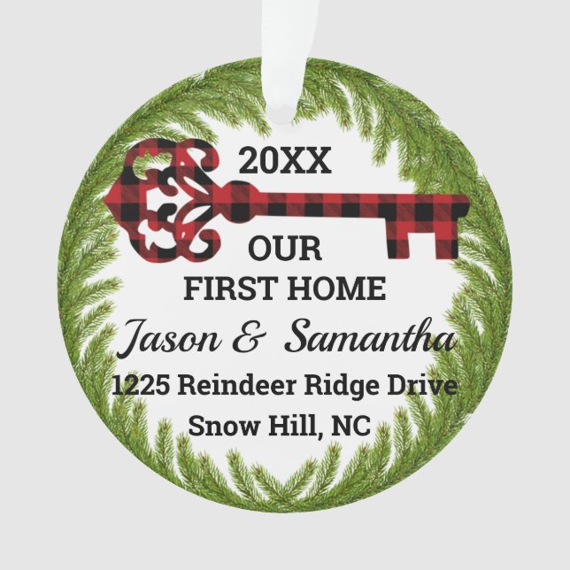 Our First Home Ornament (Front)