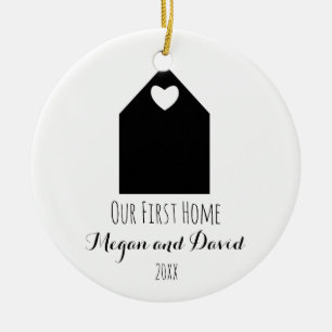 Our first home ornament minimalist and modern