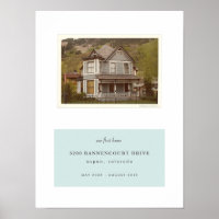 Our First Home Personalized Photo Print