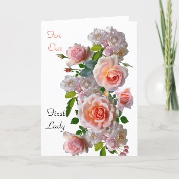 Our First Lady Thank You Card by WImages at Zazzle