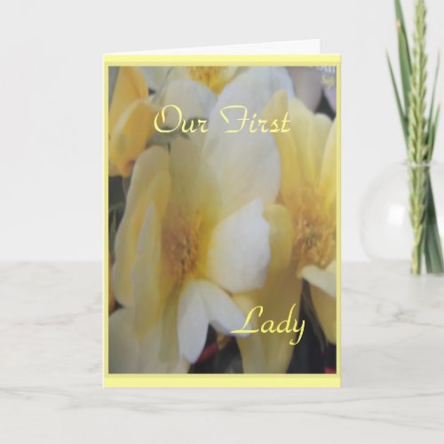 Our First Lady Thank You Card